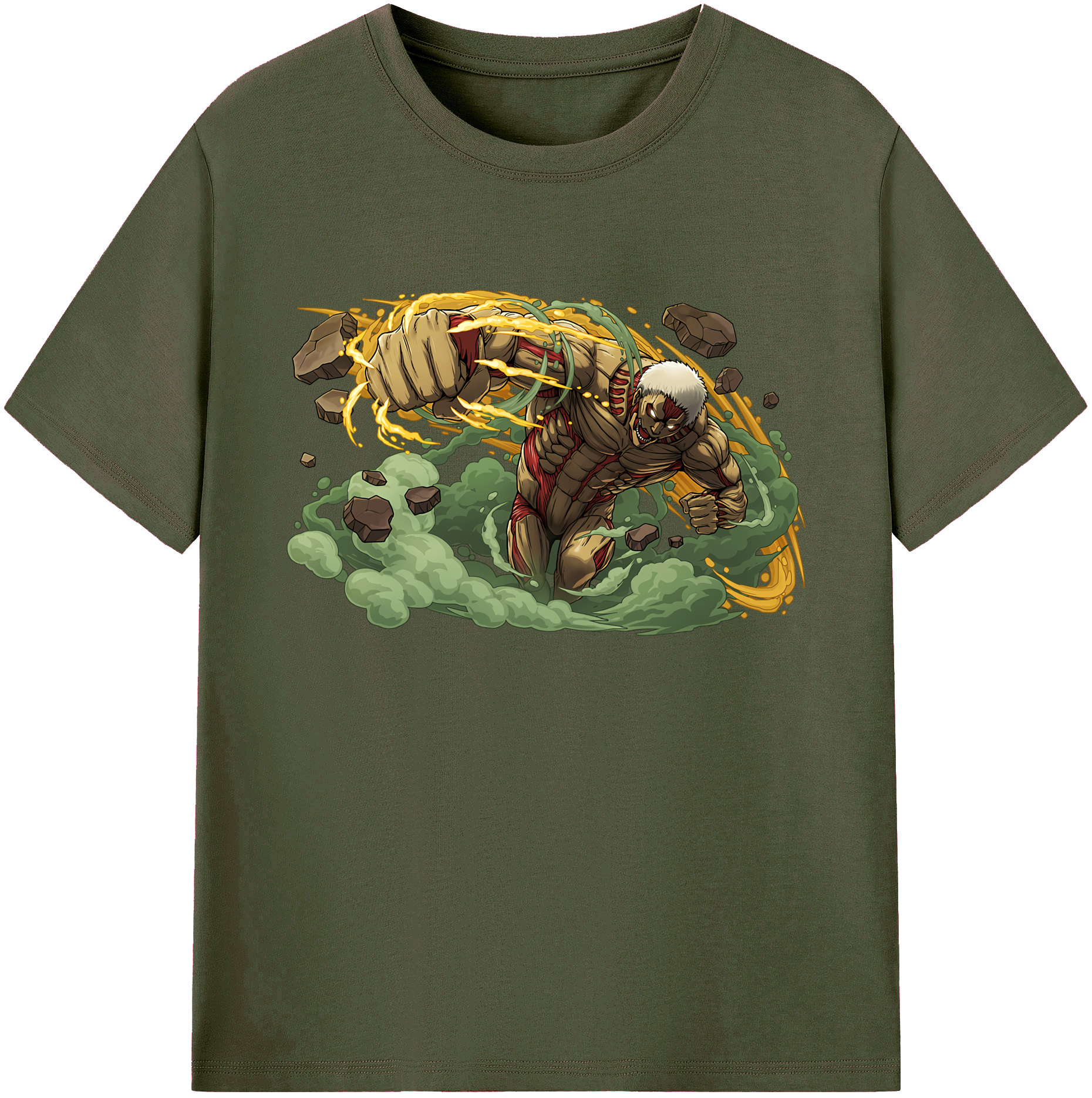 （画像用） 進撃の巨人 Attack on Titan 綿100％ メンズ半袖Tシャツ｜肌触りやわらか＆通気性